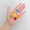 Wrapables Colorful Glass Cube Magnets, Refrigerator Magnets for Office Whiteboards, Cabinets, Lockers (Set of 24)